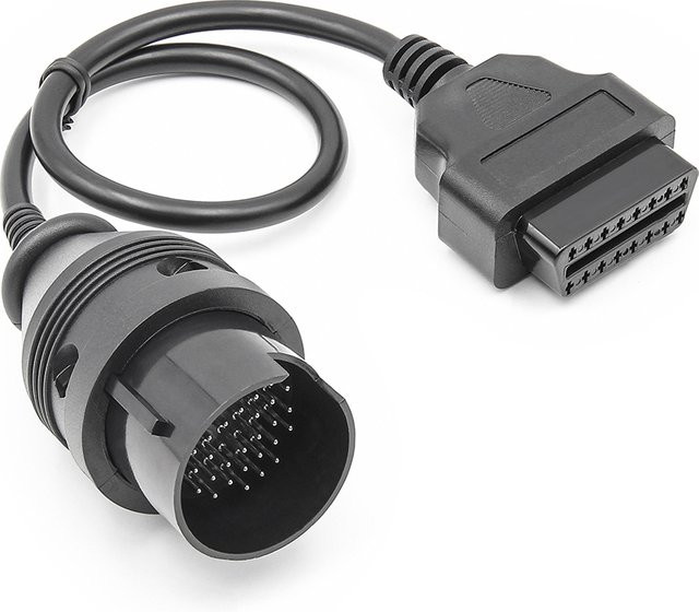 OBD Diagnose Verlängerungskabel von Benz OBD 14Pin/38Pin auf OBD2 16Pin für Auto Scanner Stecker in Schwarz - Bild 1