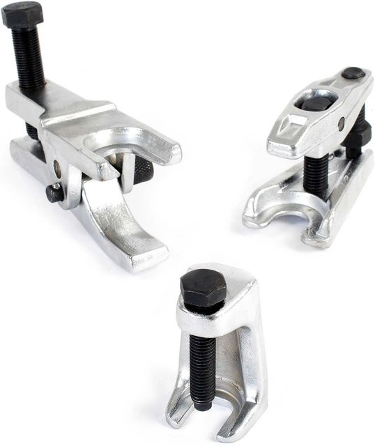 Xpotool Kugelgelenkabzieher Set 3-teilig aus Stahl in Silber zum Ausdrücken von Kugelgelenken und Spurstangen - Bild 1