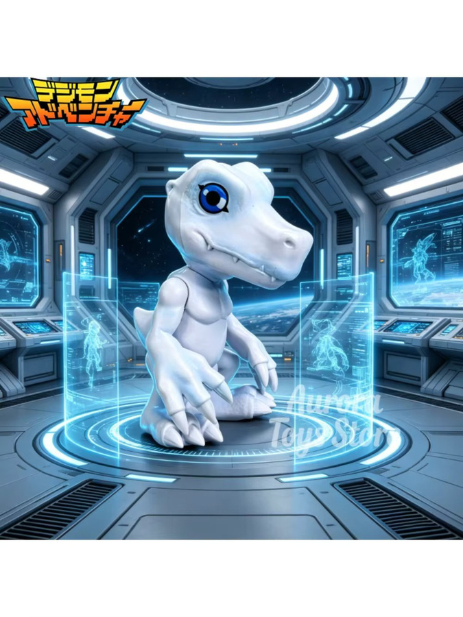 Bandai Agumon Anime Digimon Adventure Actionfigur aus PVC als Desktop-Ornament für Sammler, Höhe: 9 cm - Bild 2