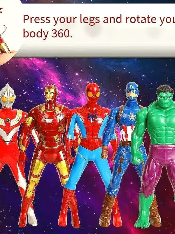 Marvel Spiderman Superhelden-Actionfiguren-Set, 5-teiliges Set - Bild 2