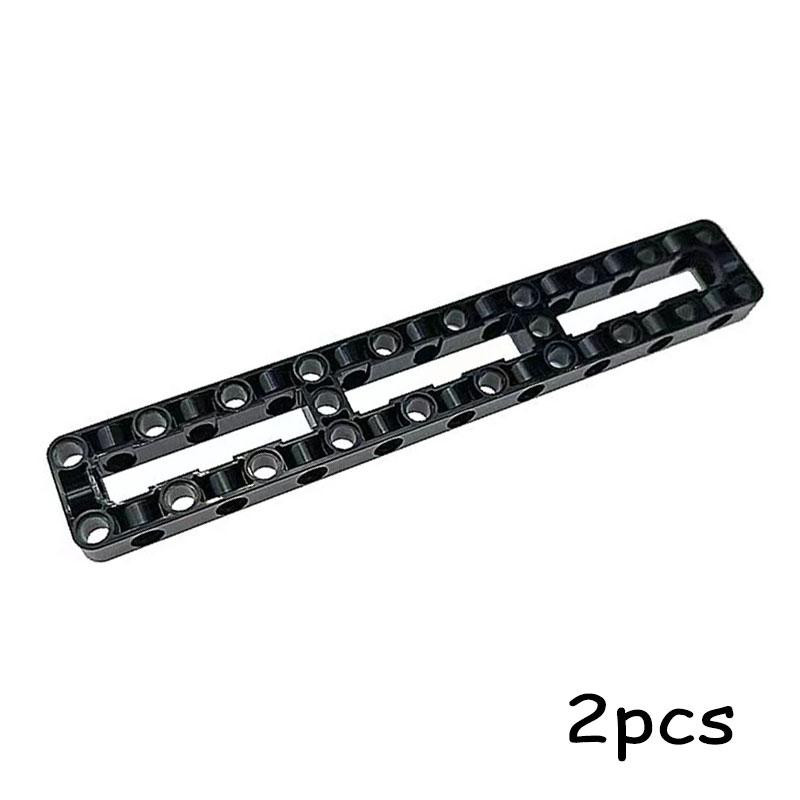 Yiran toy Technischer Trägerrahmen 3x19 Bausteine Steine Schwarz - Bild 2