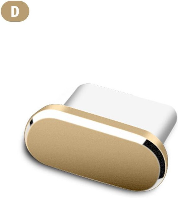 Houspace USB-C Anti-Staub-Stecker in Gold für Typ-C-Ladegeräte - Bild 1