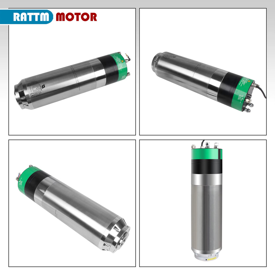 RATTMMOTOR ATC Automatischer Werkzeugwechsel CNC-Spindelmotor mit Wasserkühlung für Metallfräsen, Farbe: Silber - Bild 4