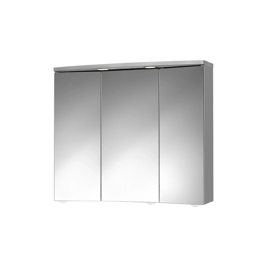 Jokey Spiegelschrank Trava mit LED-Beleuchtung und Steckdose, silberfarben, B/H: 75 x 65 cm - Bild 2