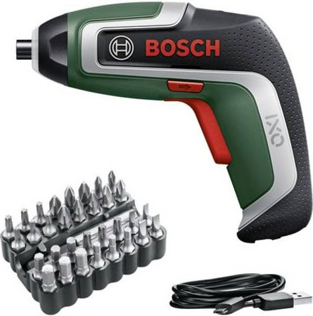 Bosch Home and Garden IXO 7 Akku-Schrauber Bit-Set 3,6V in Grün/Schwarz