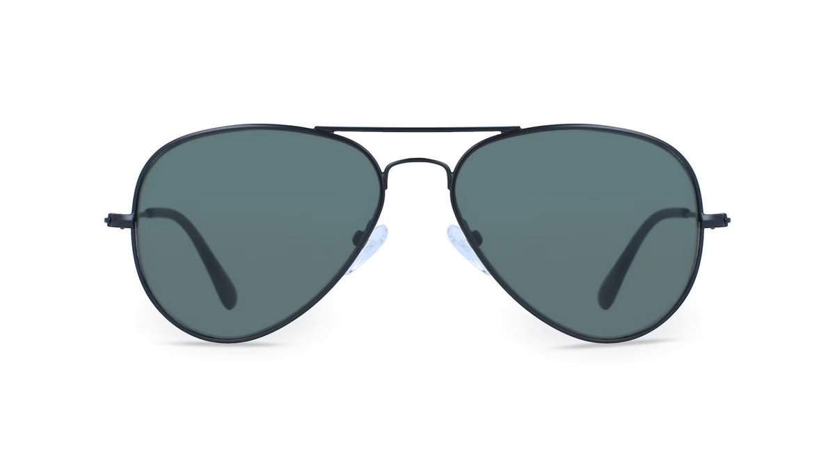 Fielmann BD 277 SUN Sonnenbrille Pilot, Vollrand, Edelstahl, Unisex, schwarz - Bild 1