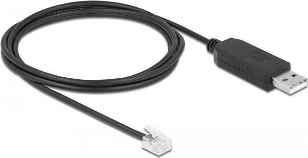 Delock Serieller Adapter USB auf RS-232 Schwarz (66735) - Bild 1
