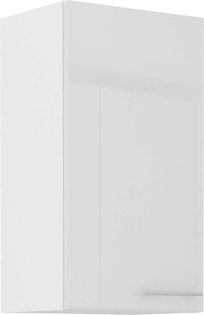 Küchen-Hängeschrank Lara Weiß Hochglanz mit 2 Einlegböden Breite: 40 cm - Bild 1