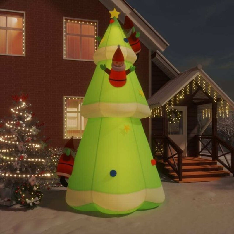 Aufblasbarer Weihnachtsbaum mit LEDs von VIDAXL, 500 cm Höhe - Bild 1