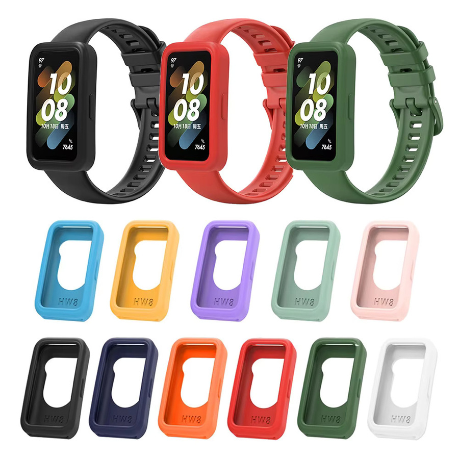 Silikonarmband mit Schutzhülle für Huawei Band 8 9 10, multicolour - Bild 2