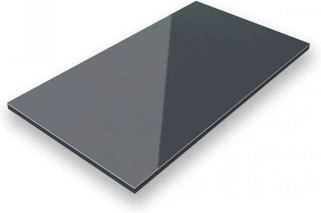 Aluverbund24 Aluminiumverbundplatte Anthrazit RAL 7016 Dicke: 3 mm, Breite: 50 cm, Länge: 100 cm - Bild 1