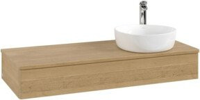 V&B Waschtischunterschrank Antao mit Beleuchtung, Farbe Honig Eiche, B/T/H: 120 x 50 x 19 cm - Bild 1