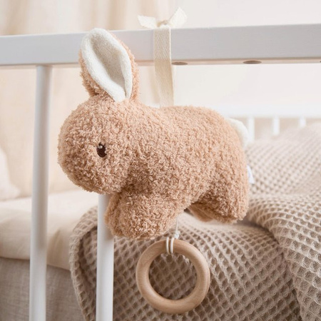 Bieco Musikspieluhr Hase aus Boucle, ab 0 Jahre