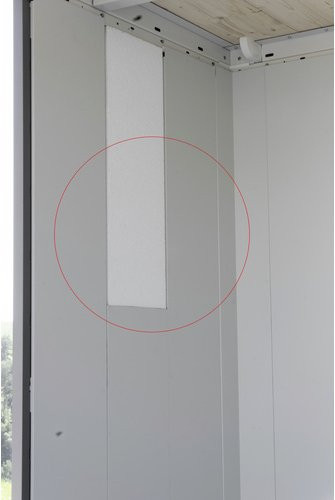 Biohort Isolierung aus Styropor für Gerätehaus Neo 1A Standardtür und 1B Doppeltür in Grauweiß - Bild 2