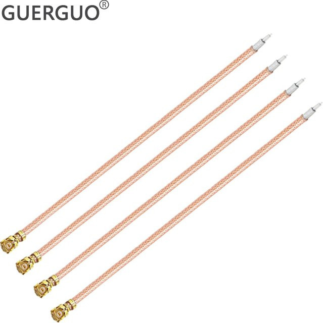 GuerGuo 5er Set RG178 Koaxialkabel mit u.FL MHF Stecker und Buchse als WIFI Antennen Verlängerung Pigtail Kabel - Bild 1