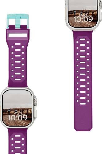 Urban Armor Gear Uhrenarmband Silikon, Purple, Aqua Blue, Unisex - Bild 1