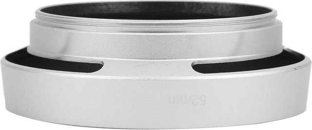 Shoemst Gegenlichtblende aus Aluminiumlegierung für Hohlkameras, Silber, 52mm - Bild 1