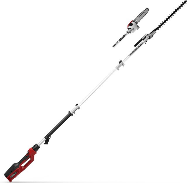 Einhell Elektro-Teleskop-Heckenschere GC-HC 90/2046 T mit 900W in Rot/Schwarz - Bild 1