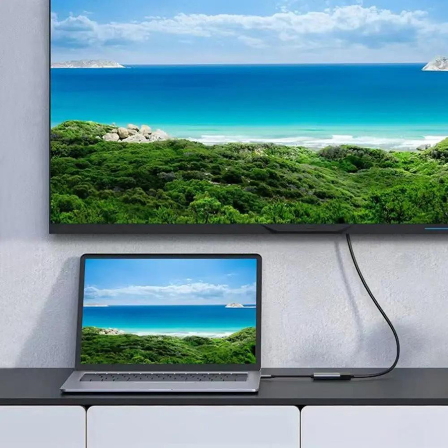 YJMP USB-C auf HDMI Adapter 4K UHD Konverter für MacBook, iPad, Samsung und Laptop - Bild 4
