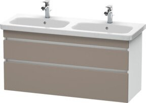 Duravit Waschtischunterschrank DuraStyle in Beige und Weiss Matt, B/T/H: 123 x 44,8 x 61 cm - Bild 1