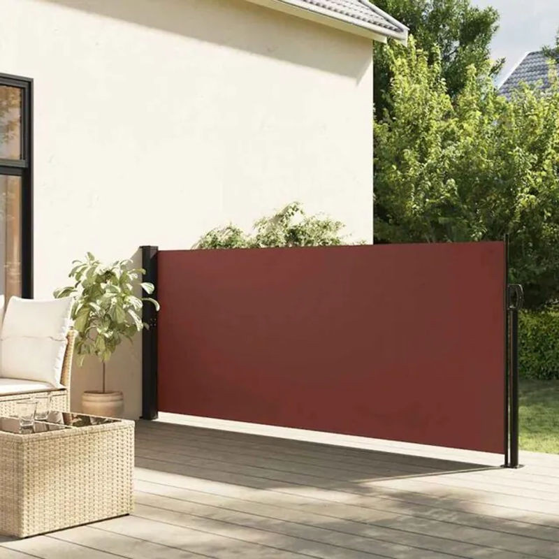 Ausziehbare Seitenmarkise von Vidaxl in Braun mit Maßen B: 600 cm, H: 140 cm - Bild 1