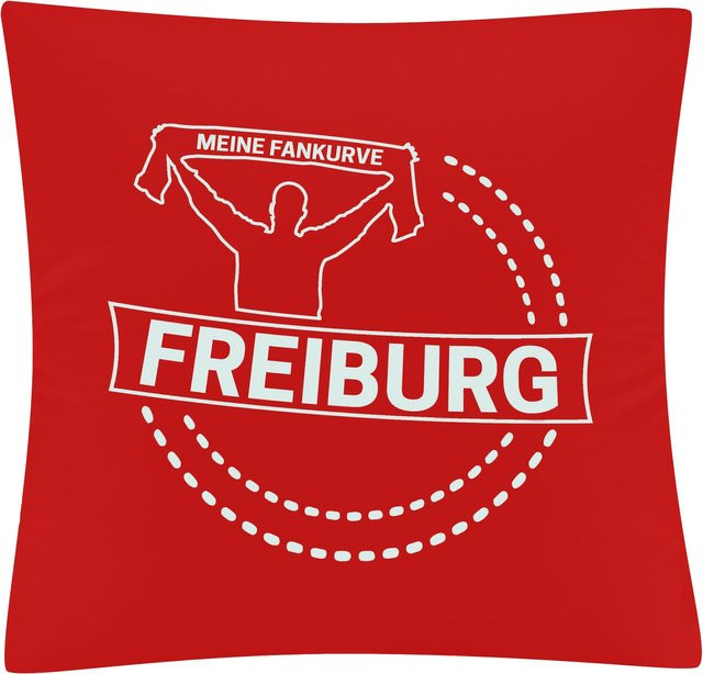 Kissenbezug multifanshop Freiburg Meine Fankurve in Weiß - Bild 1