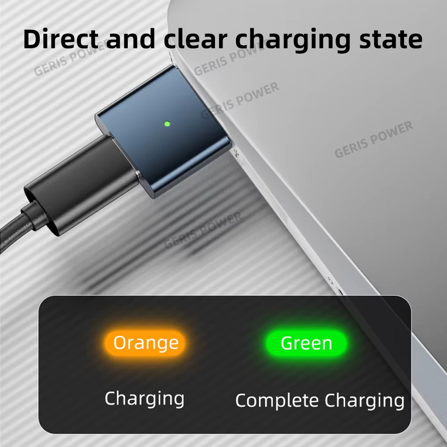 Magnetischer USB Typ-C auf MagSafe 2 Konverter Ladeanschluss PD100W 20V 5A für Apple MacBook Air und Pro - Bild 2