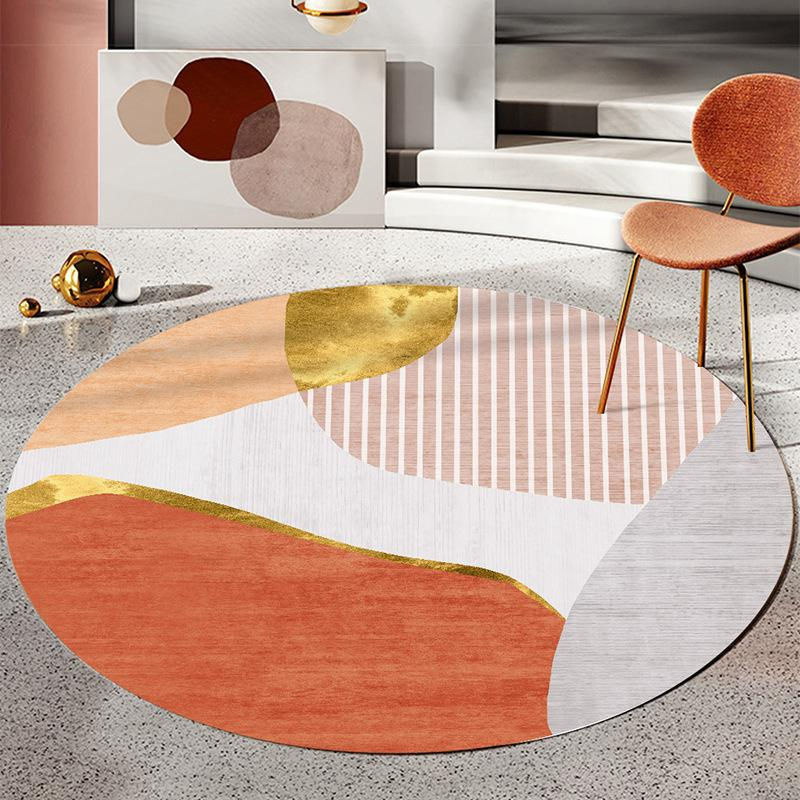 Moderner runder Teppich Karpetti mit geometrischem Design in Multicolour, Durchmesser: 160 cm - Bild 2