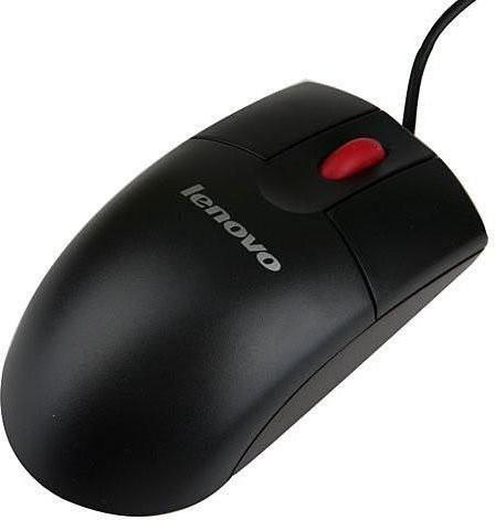 Lenovo Optische USB-Maus mit Scrollrad in Schwarz (01MP505) - Bild 1