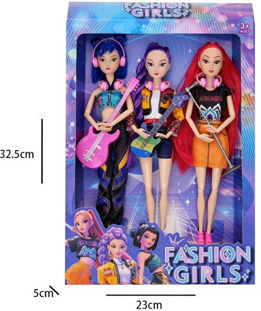 Demon Hunter Girl K-POP Simulator Puppen-Set, 3-teiliges Set, 32,5 cm, ab 3 Jahren - Bild 1