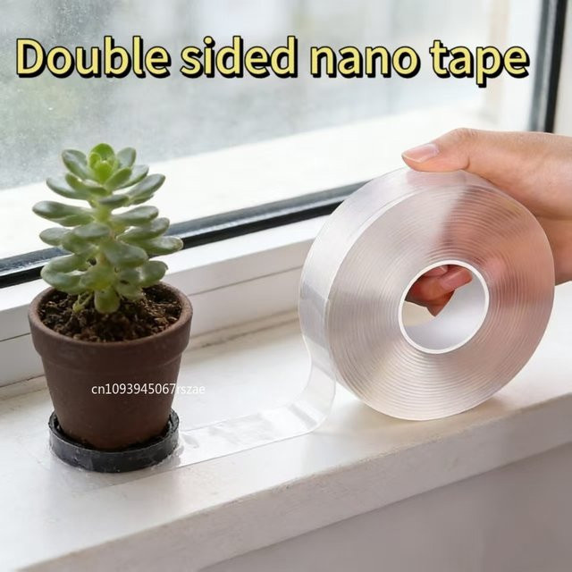 Hochviskoses Nano doppelseitiges Acrylband, transparent und wasserdicht, spurlos entfernbar - Bild 1