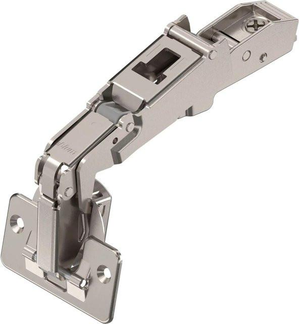 Blum Clip Top Weitwinkelscharnier 170 Grad Gerade ohne Feder Vernickelt inklusive Schrauben in Silber - Bild 1