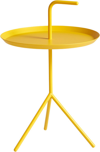 HAY Dlm Beistelltisch in Gelb mit industriellem Design - Bild 1