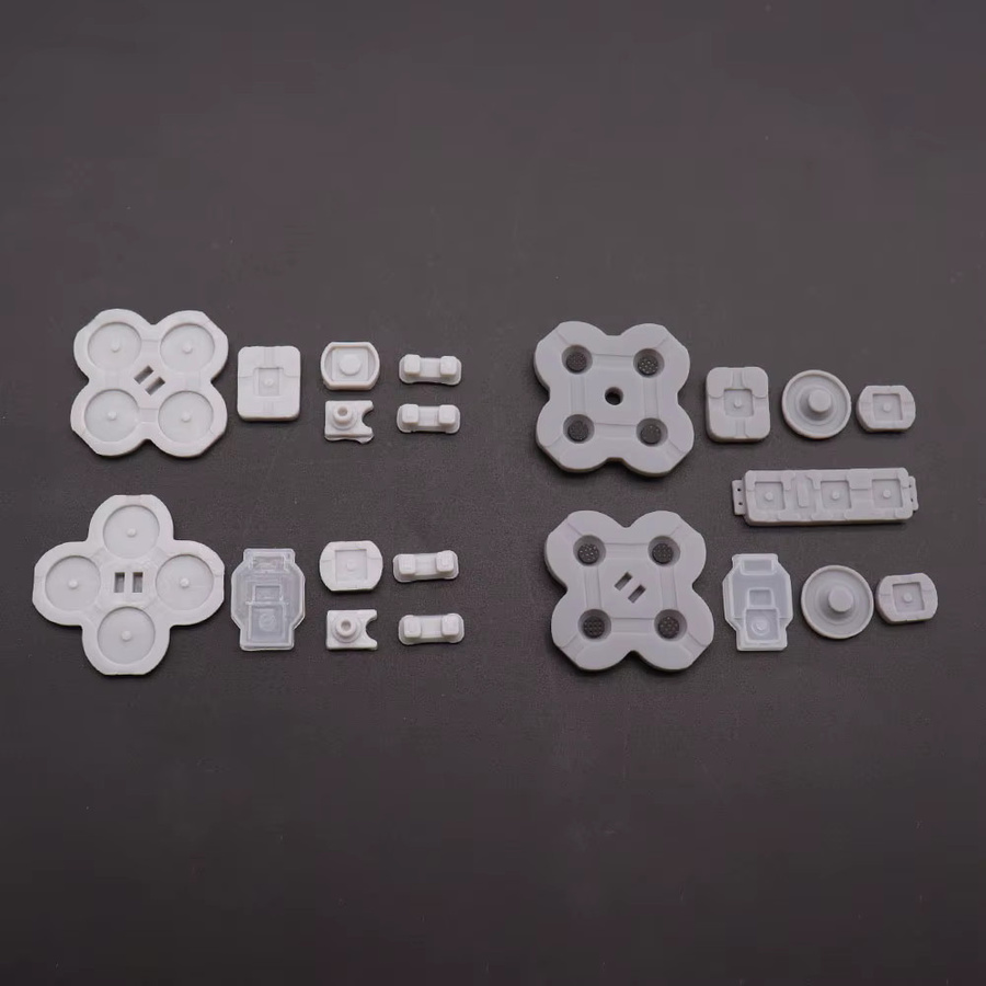 TingDong Leitfähiges Gummi-Silikon-Tastenpad-Set für Nintendo Switch Lite Joy-Con Controller Links-Rechts in Grau - Bild 1