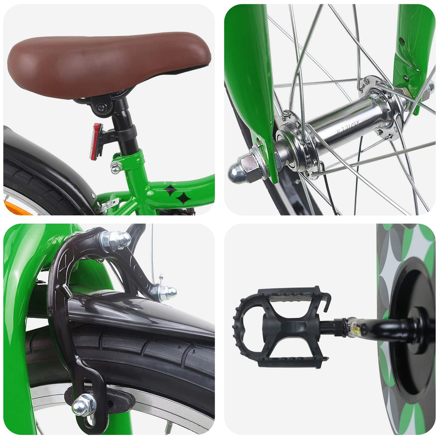 VD Home Furnishing Kinderfahrrad 18 Zoll Grün für Alter 5-7 - Bild 2