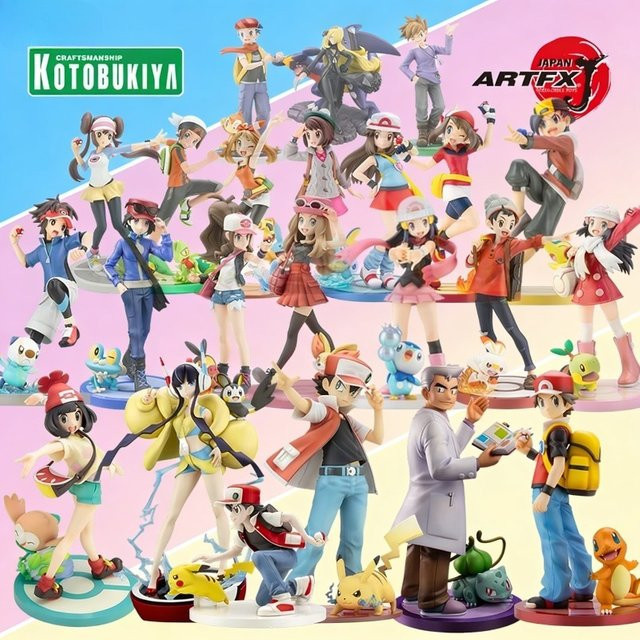 Kotobukiya Pokémon Rot & Charmander, 1/8 Maßstab, Statue Figur - Bild 1