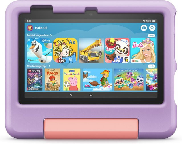 Amazon Fire 7 Kids Edition Tablet 16GB schwarz/violett - Bild 1