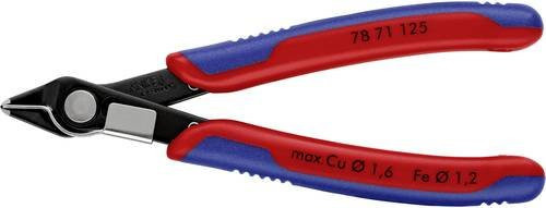 Knipex Electronic Super Knips 78 71 125 Elektronik- und Feinmechanik-Zange mit Mehrkomponenten-Griff in Multicolor, brüniert, Länge: 125 mm - Bild 1