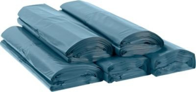 Deiss Abfallsäcke Premium Blau, 70 l, Material LDPE, Stärke 60 my, B: 57,5 cm, H: 100 cm - Bild 1