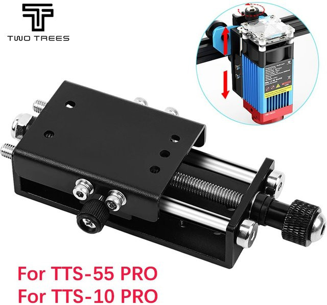 TWOTREES Z-Achsen-Metallhalterung mit einstellbarem Hebemodul für Lasergravierer TTS-55 PRO und TTS-10 PRO, Schwarz - Bild 1