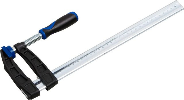 LUX-TOOLS Schraubzwinge aus Temperguss in Multicolor, Spannweite: 300 mm, Breite: 80 mm - Bild 1