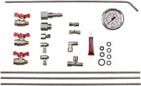 Wilo Bypassleitung und Druckmanometer für Helix V/VE/EXCEL in Silber - Bild 1