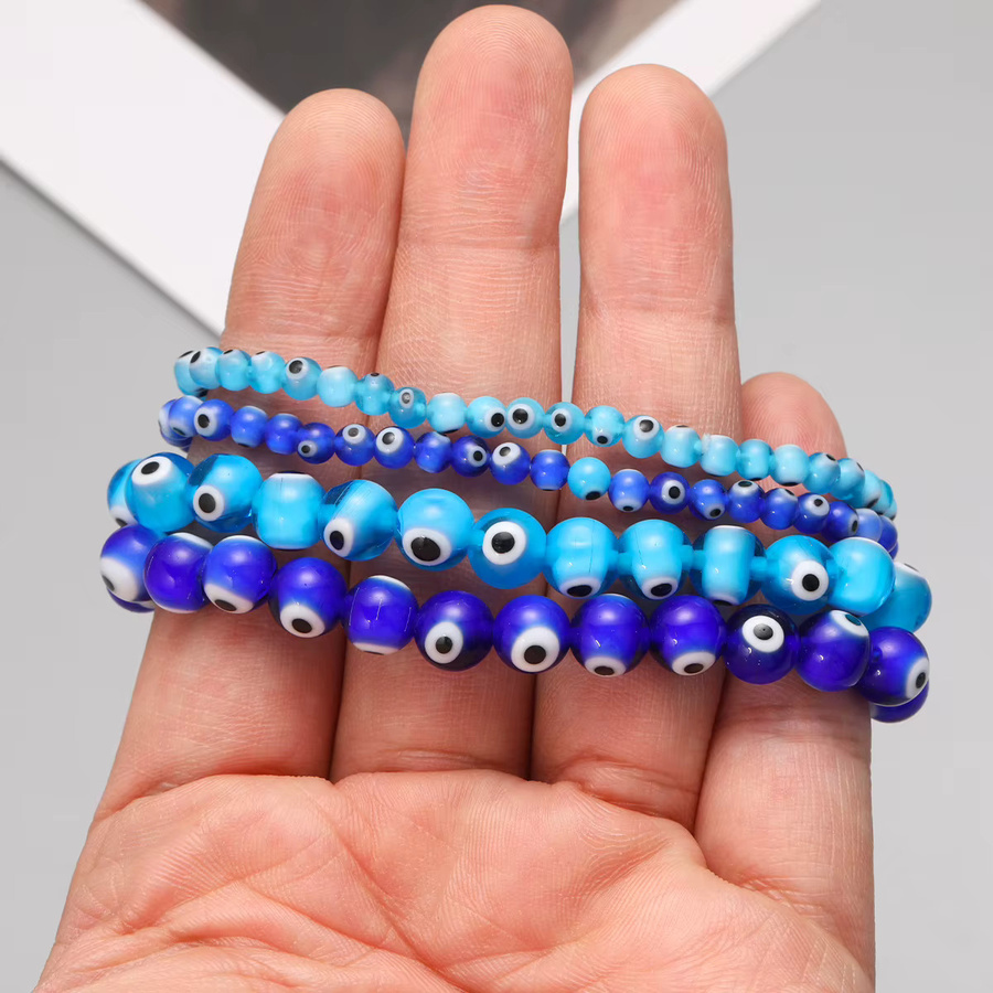 SANSWL Armband, Glas, blau, Perle, Unisex - Bild 3