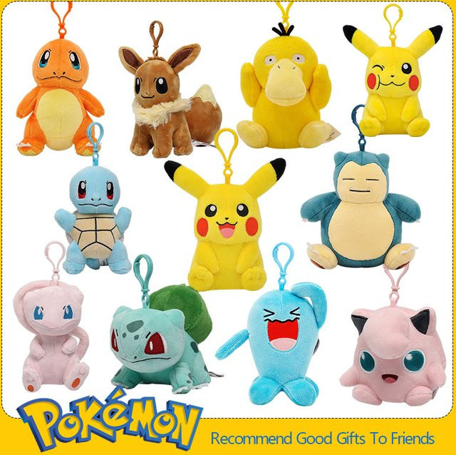 Potdemiel Pokémon Plüsch Spielzeug, Pikachu Mew Snorlax Eevee Bulbasaur Psyduck, Bunt / Mehrfarbig - Bild 1