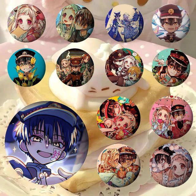 Anstecker T-Toilet-bound Hanako-kun, Metall, Weichblech - Bild 1
