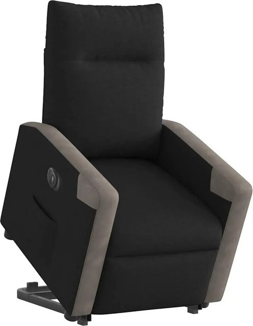vidaXL Elektrischer Relaxsessel mit Aufstehhilfe in Schwarz und Grau aus Stoff - Bild 1