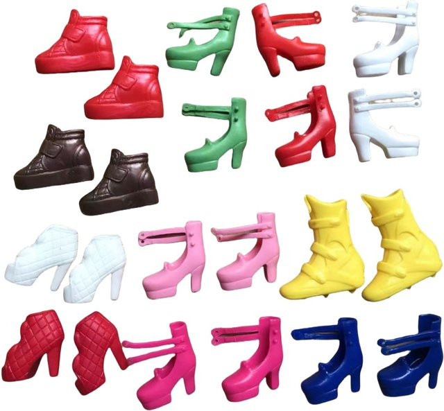 Licca Puppenschuhe Sandalen, Puppenzubehör, Schwarz - Bild 1