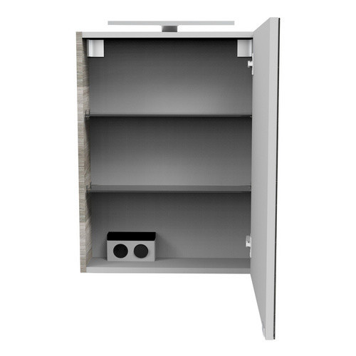Fackelmann Spiegelschrank SBC Steinesche grau mit Softclose Türen, B/T/H: 50 x 15,3 x 68 cm - Bild 2
