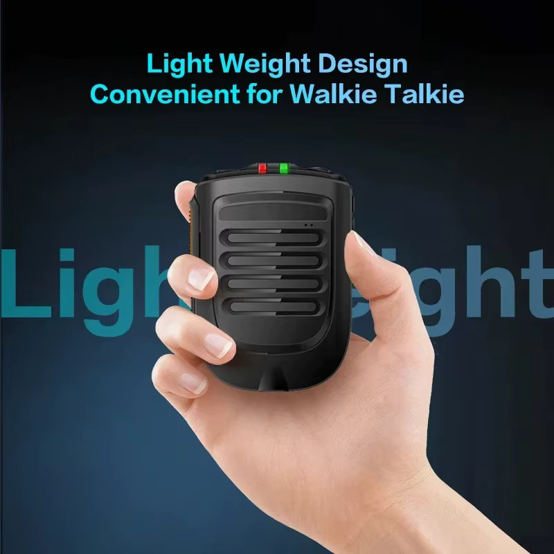UNIWA BM001 Zello Walkie-Talkie mit SOS-Funktion und PTT-Taste, 2000mAh POC Handfunkgerät mit Bluetooth-Mikrofon in Schwarz, kompatibel mit Alps UNIWA F400 - Bild 3