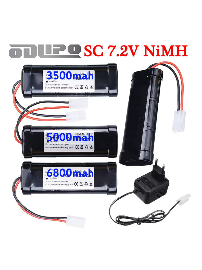 GAOLAG NiMH-Akku 7,2 V 6800 mAh mit Tamiya-Schnittstelle in Schwarz für RC-Modelle und Spielzeug - Bild 3